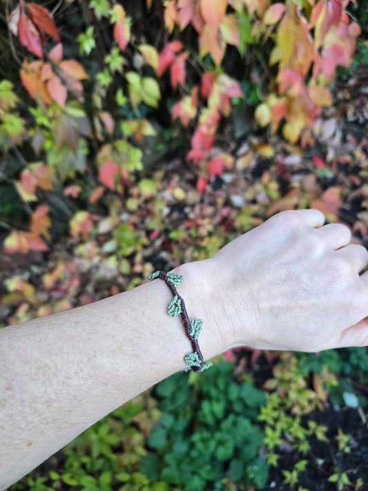 Sage Leaf Bracelet ~ ᴍᴀᴅᴇ ᴛᴏ ᴏʀᴅᴇʀ