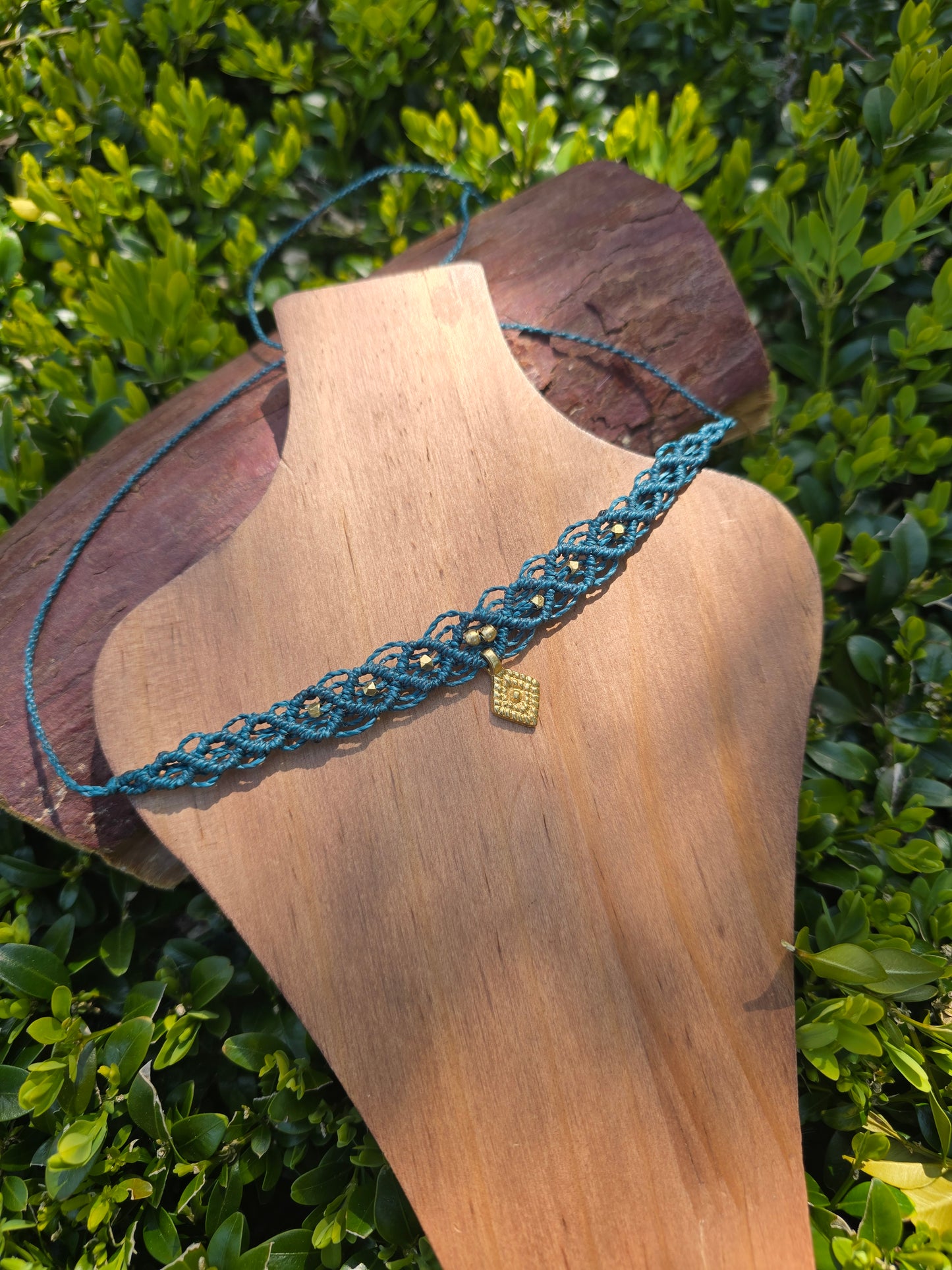 Teal Diamond Choker