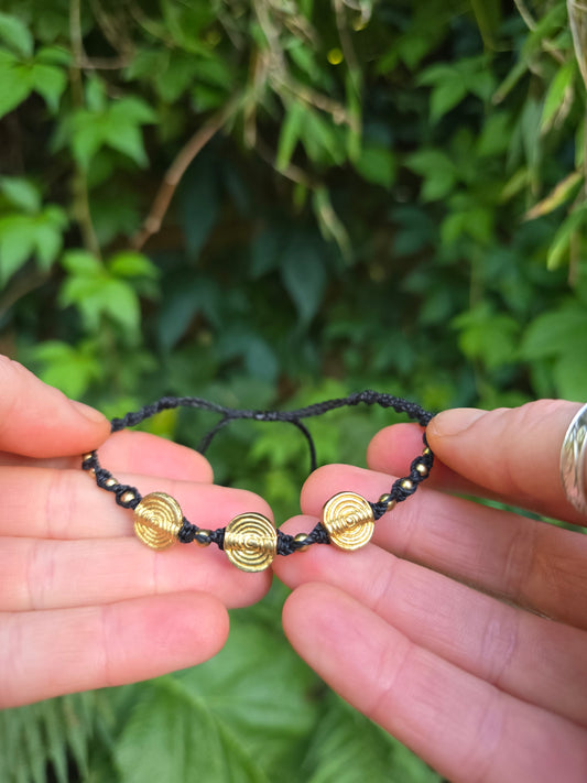 3 Spiral Anklet