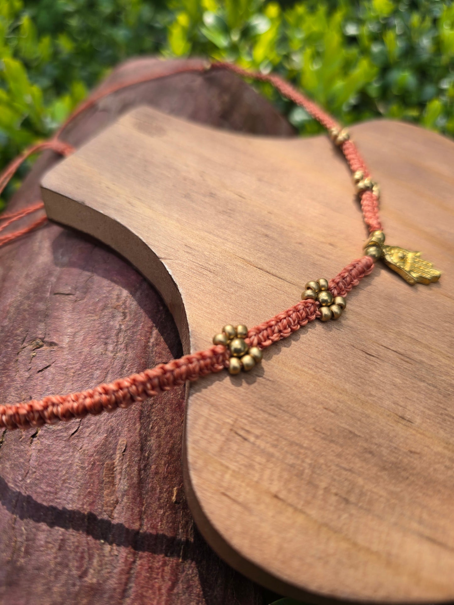 Hamsa Hand Flower Choker