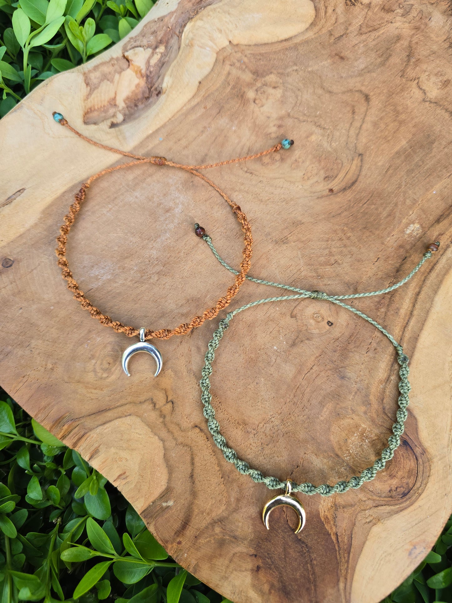 Moon Spiral Anklets