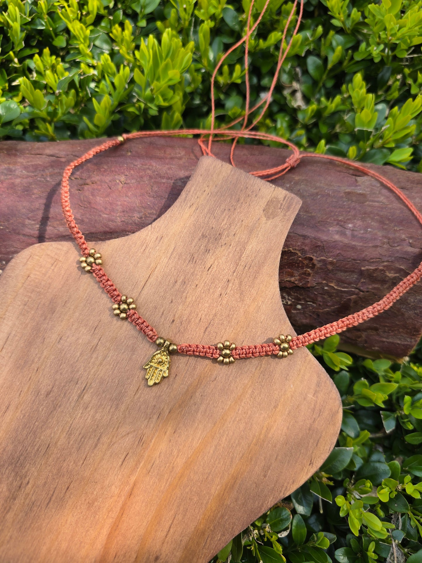 Hamsa Hand Flower Choker