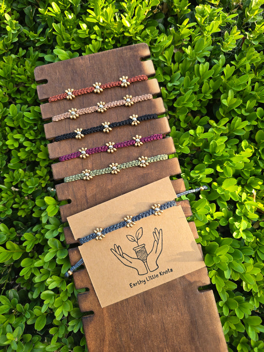 Gold Petal Flower Bracelets **