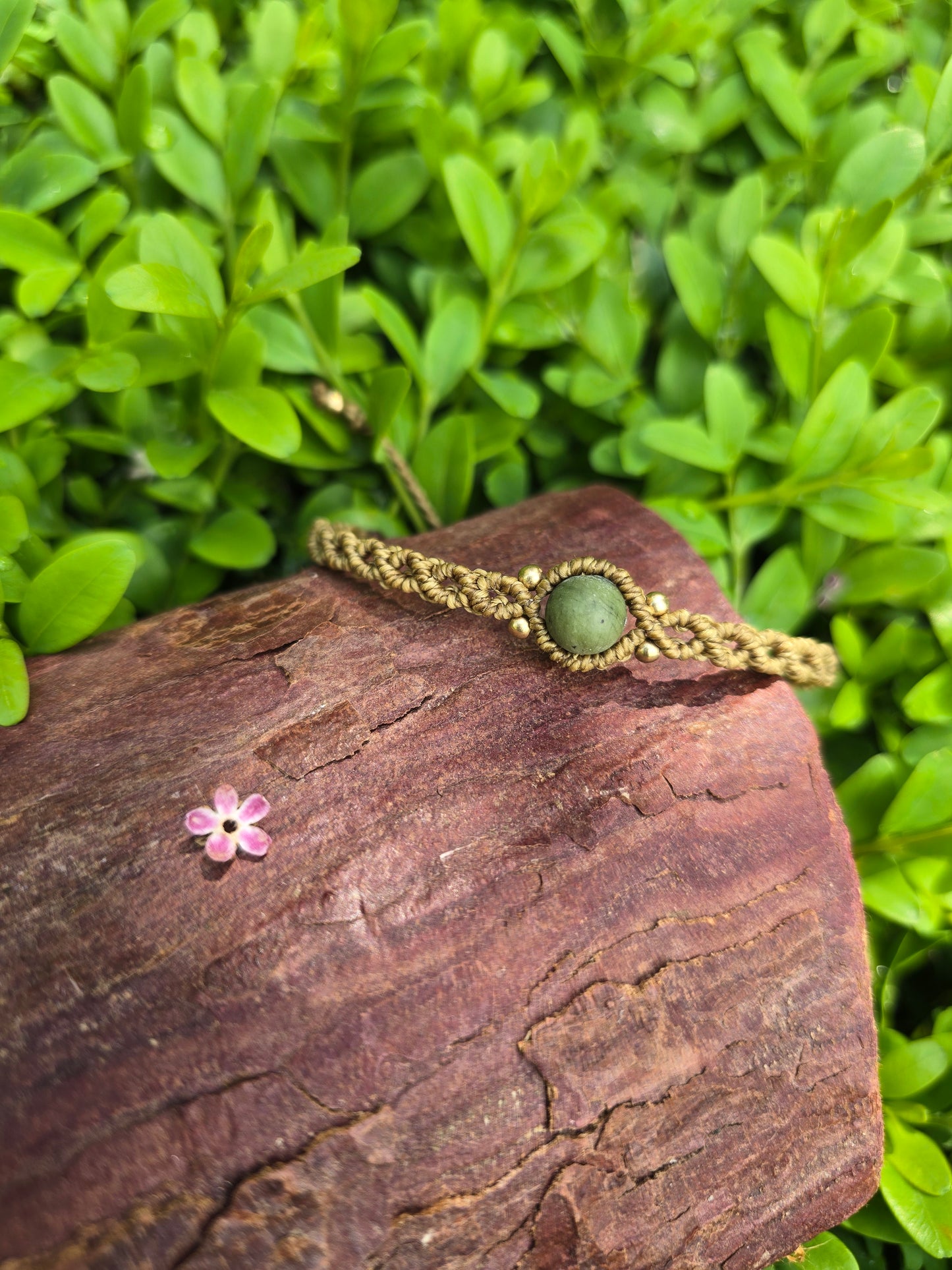 Frosted Green Jade Bracelet