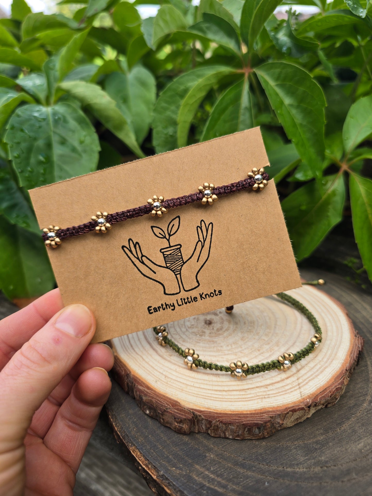 Gold Petal Flower Anklet **