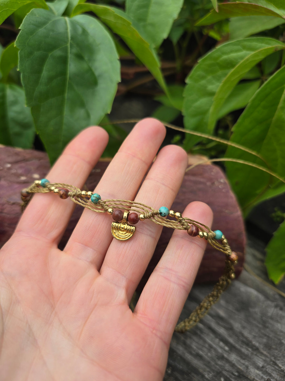 Mini Brass Fan Choker ))