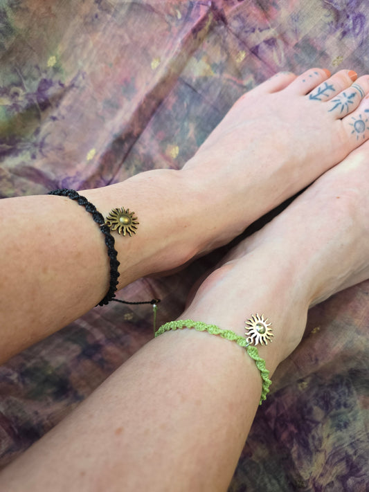 Sun Spiral Anklets