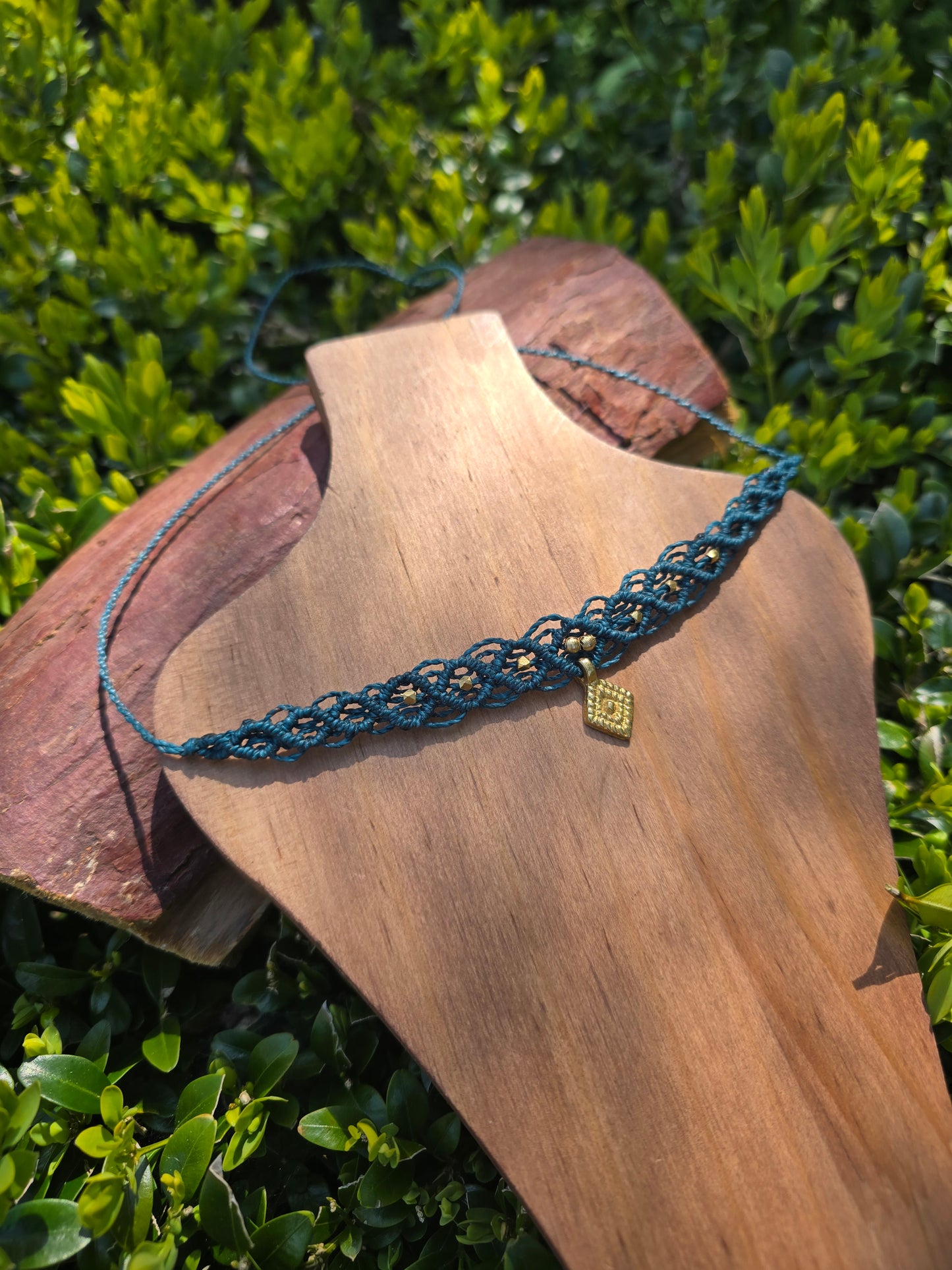 Teal Diamond Choker