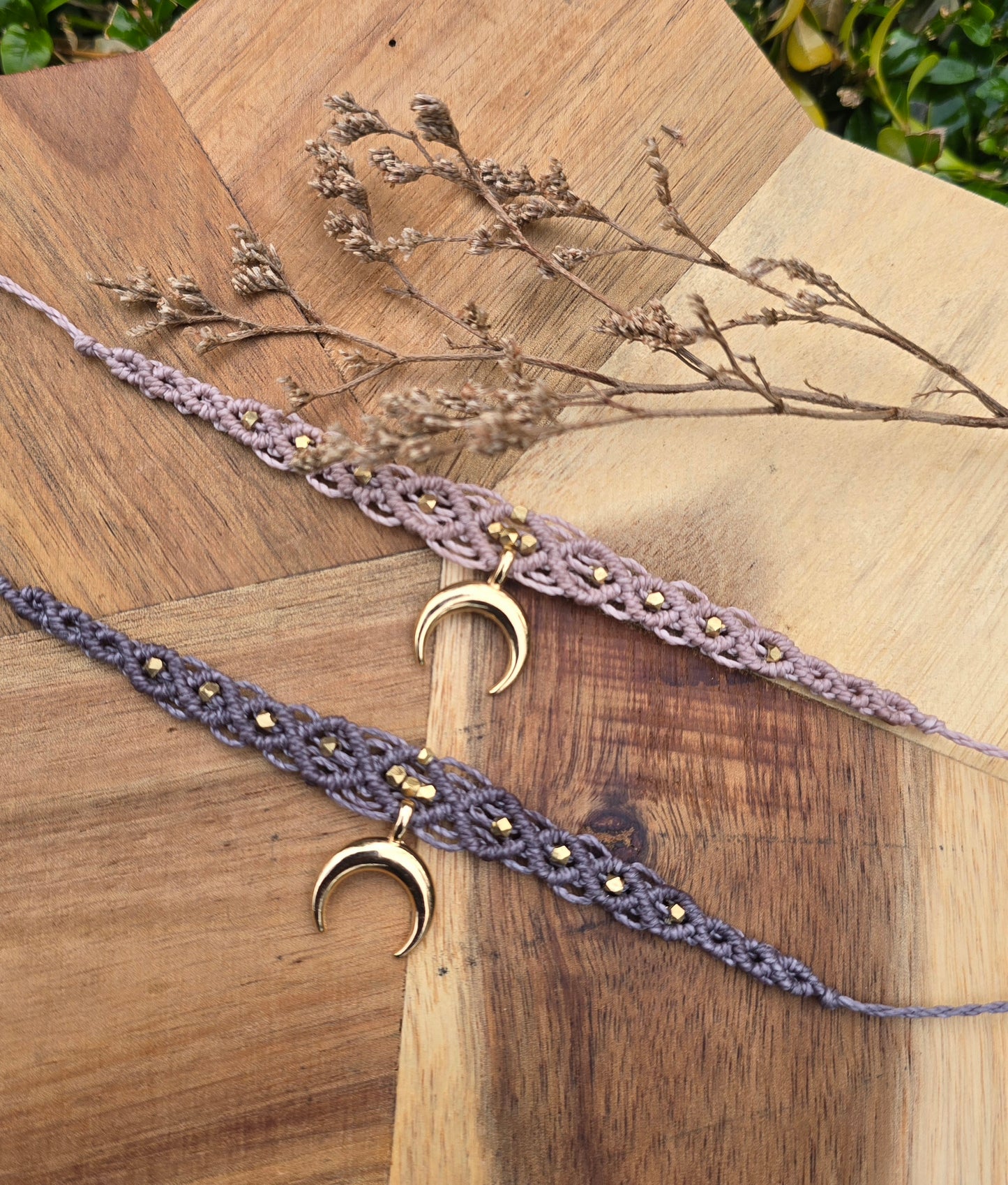 Gold Crescent Moon Collar