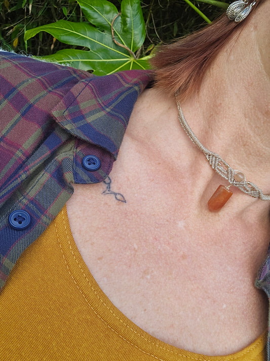 Aventurine Choker With Moonstone