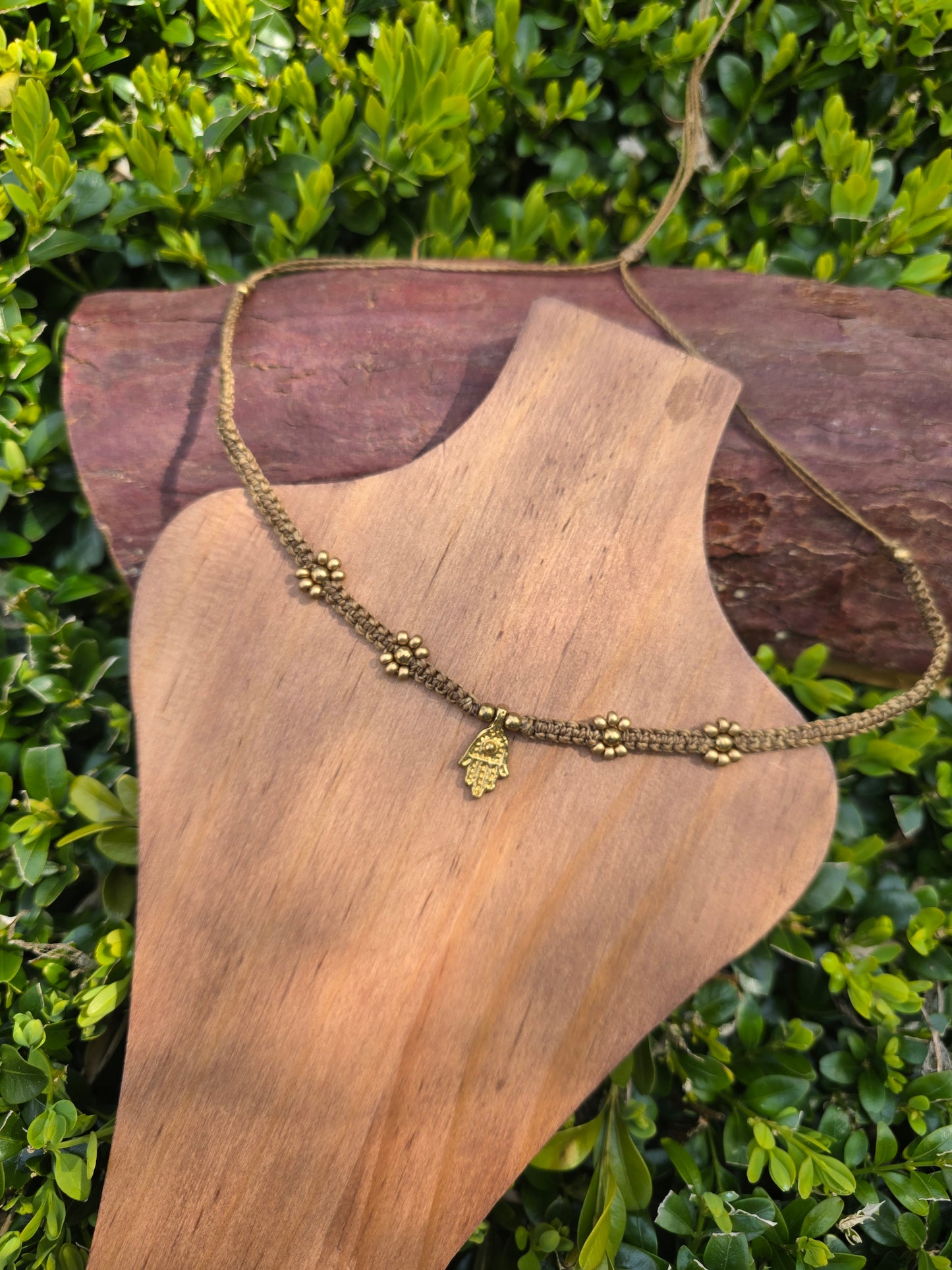 Hamsa Hand Flower Choker