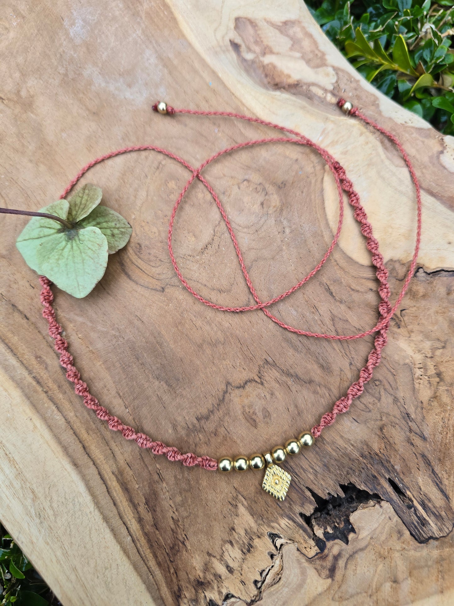 Brass Diamond Necklet