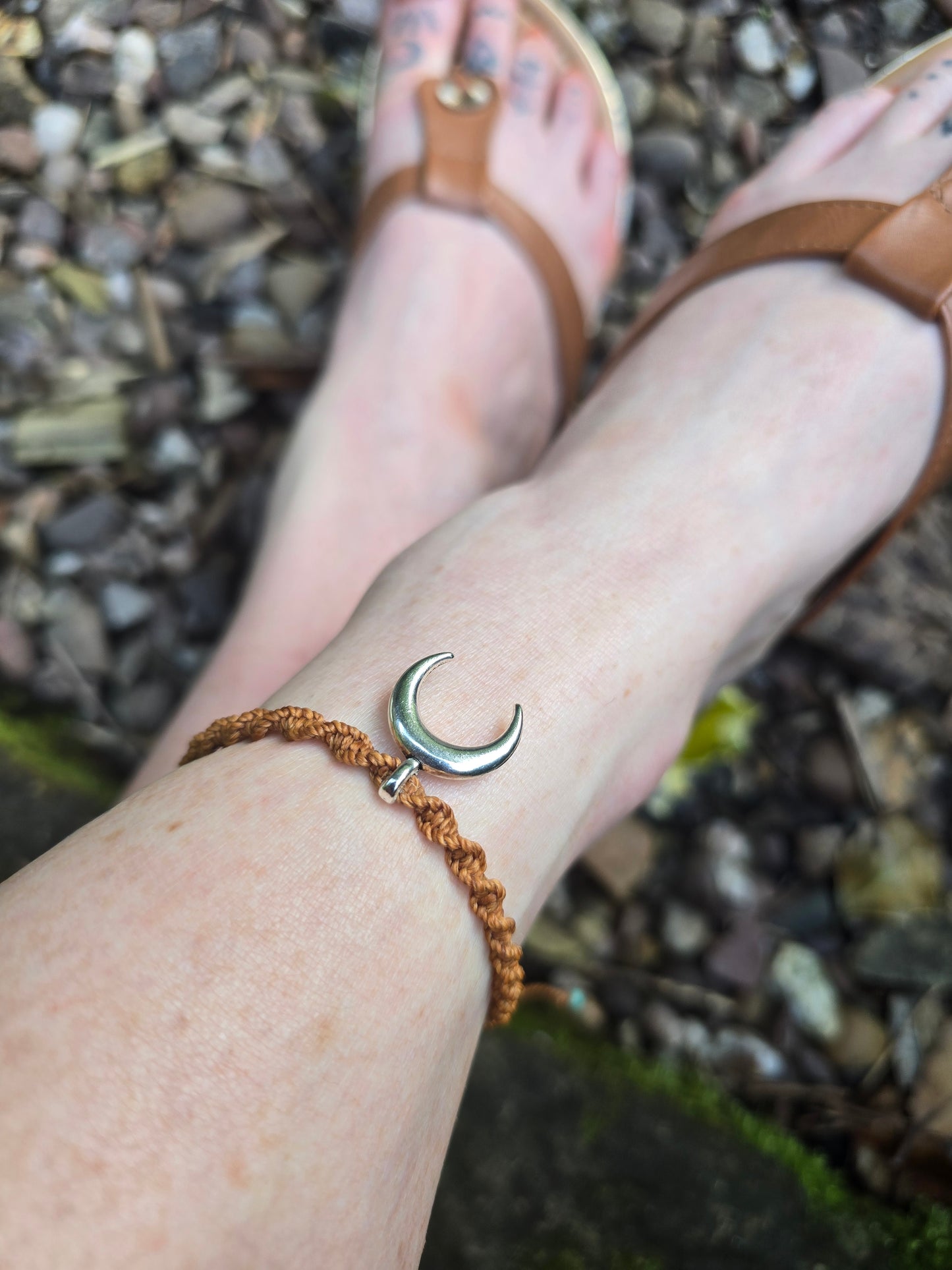 Moon Spiral Anklets