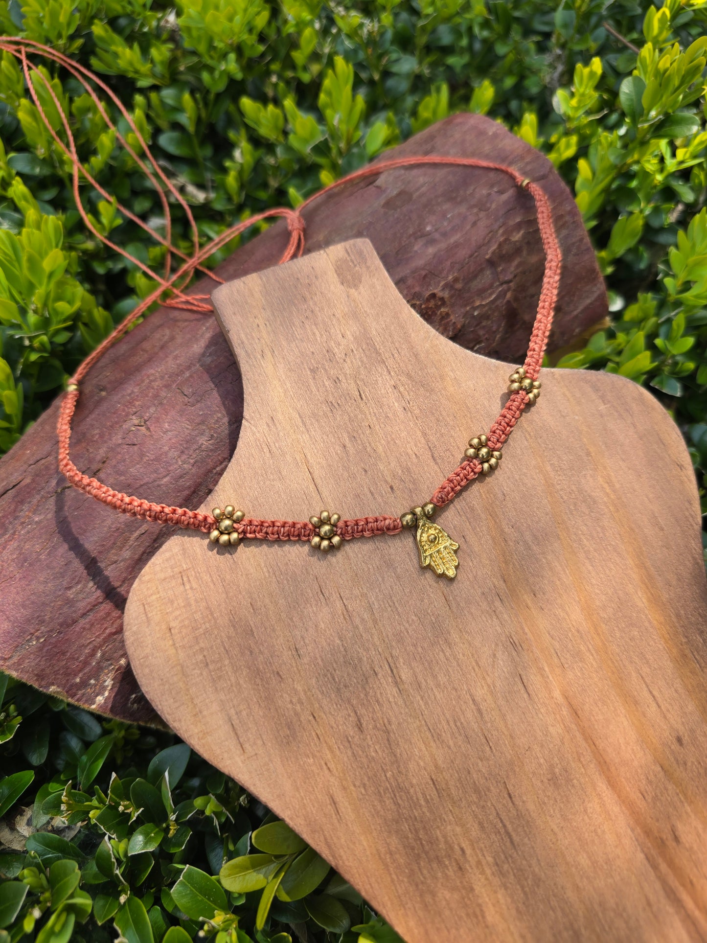 Hamsa Hand Flower Choker