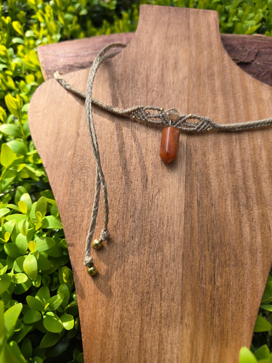 Aventurine Choker With Moonstone