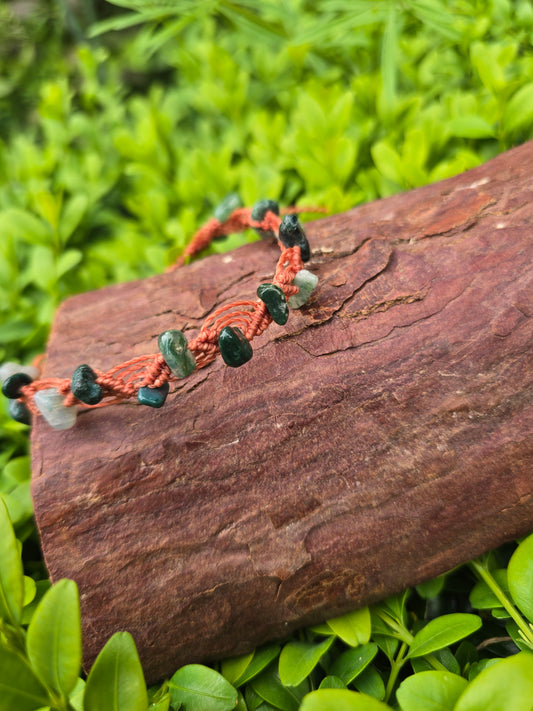Tree Agate Anklet