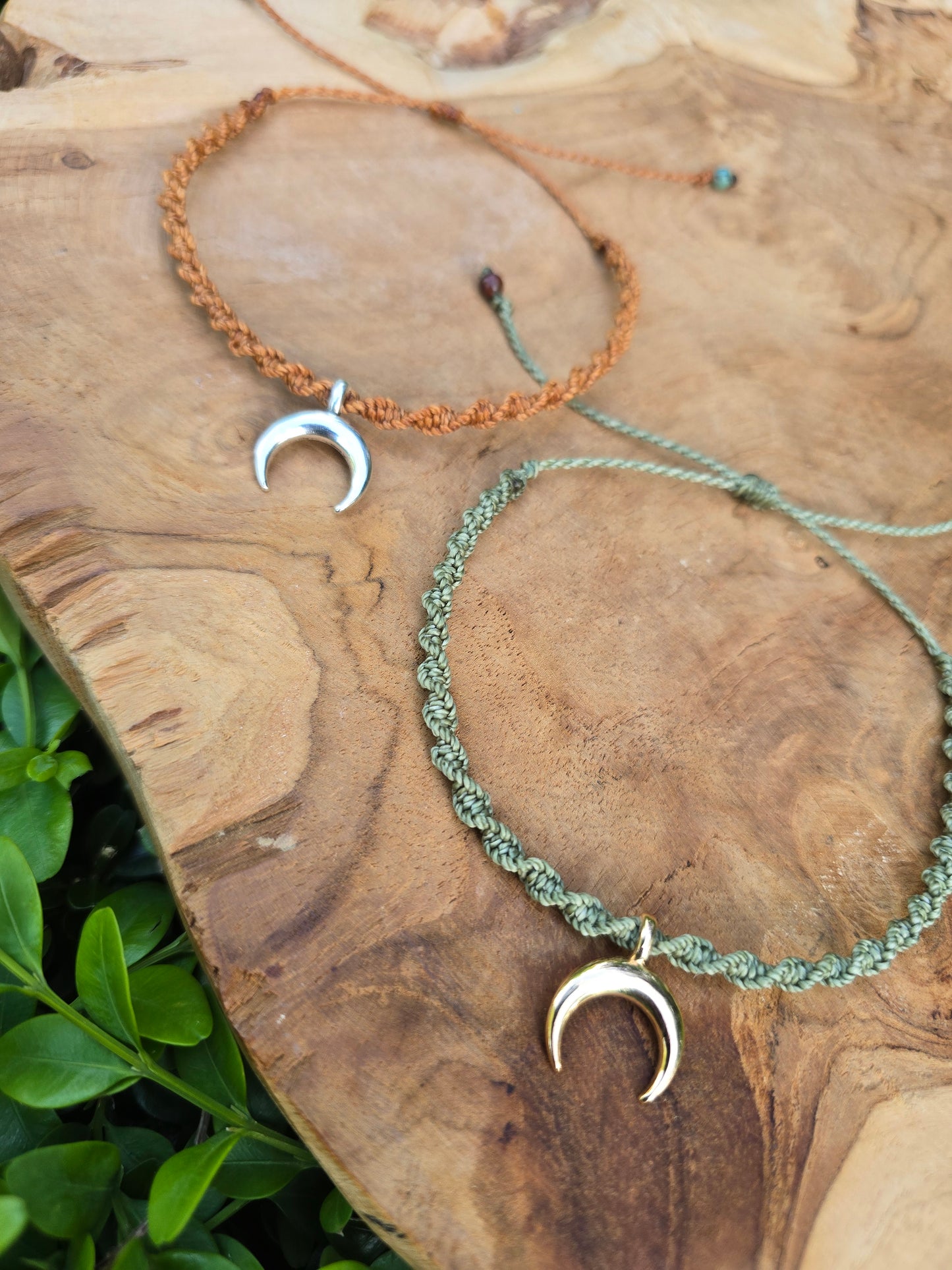 Moon Spiral Anklets