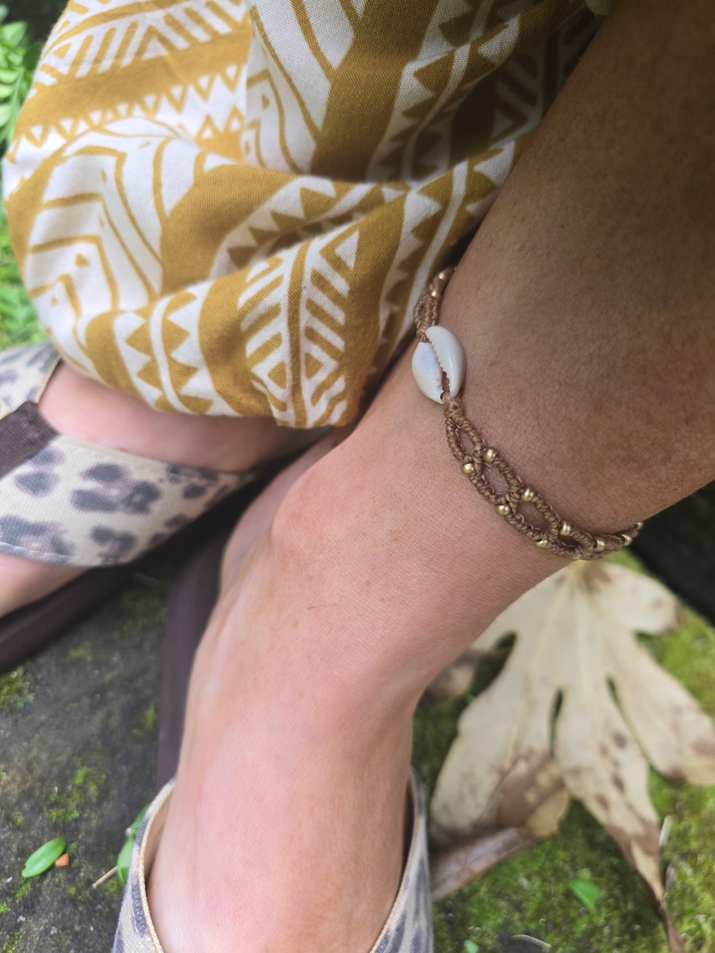 Cowrie Shell Chain Anklet