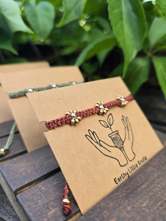 Gold Petal Flower Bracelets **