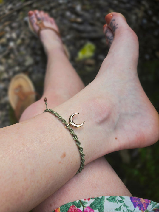 Moon Spiral Anklets