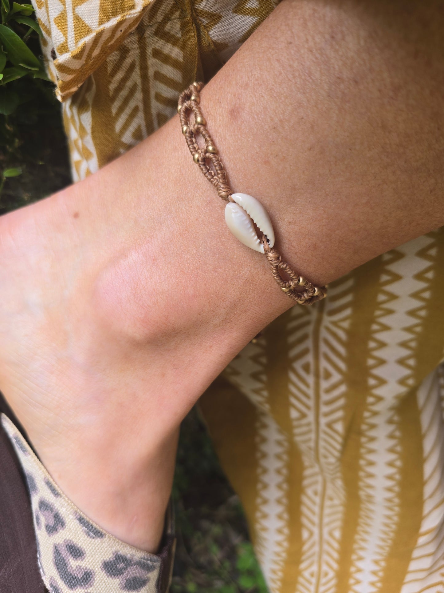 Cowrie Shell Chain Anklet